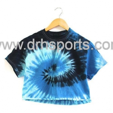 Ocean Tie Dye Cropped Tops Manufacturers, Wholesale Suppliers in USA